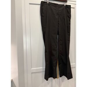 Burberry London Women's 14 Black Wide Leg‎ Pants Trousers Career Classy Mature